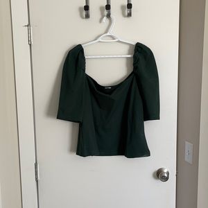 H&M puff sleeve top Size XL